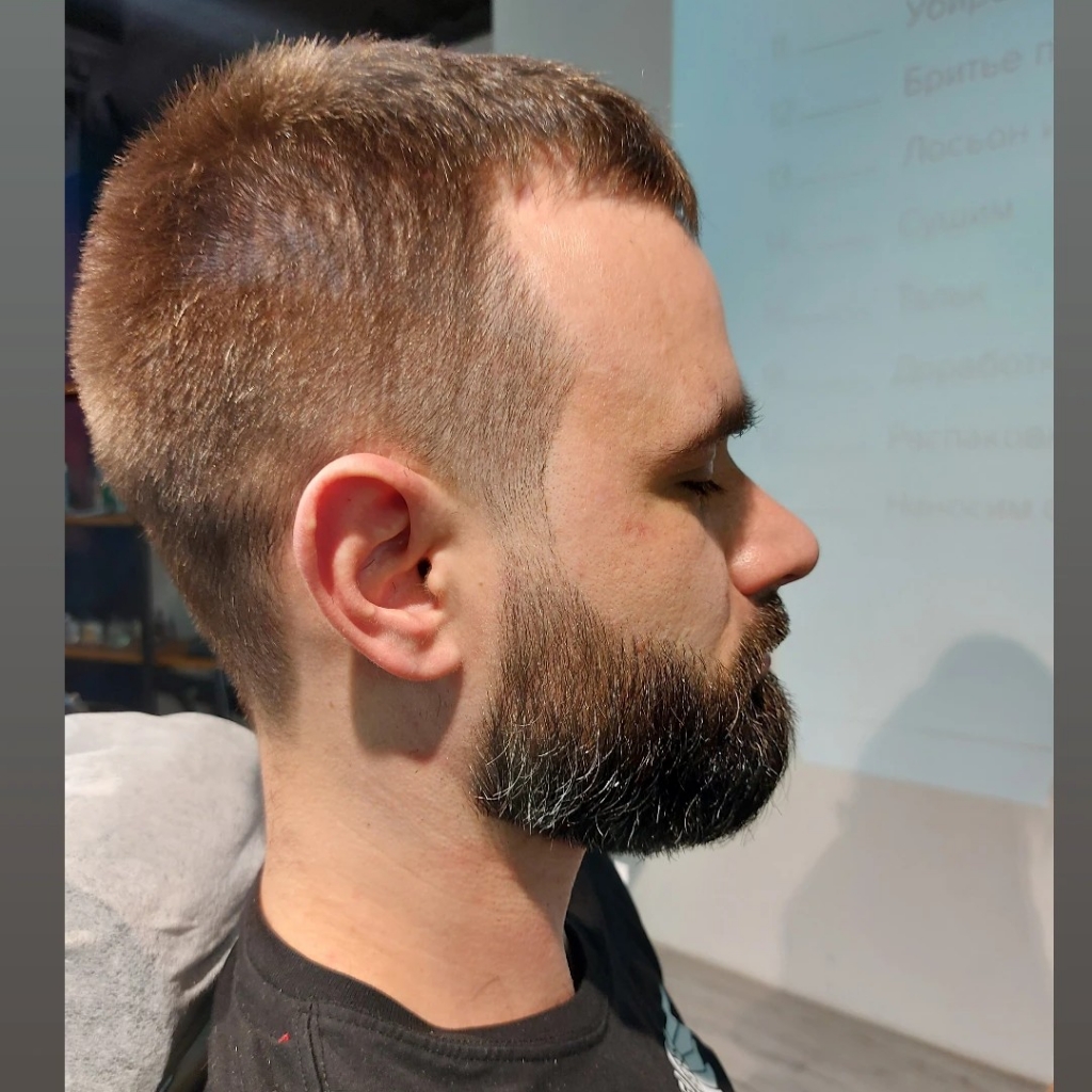 Коррекция бороды с подбриванием