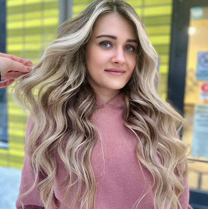 Укладка на длинный волос ( утюжок,щипцы)