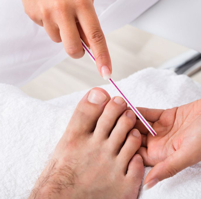 Мужской педикюр (пальцы)