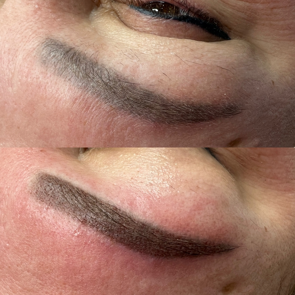 Коррекция перманентного макияжа бровей