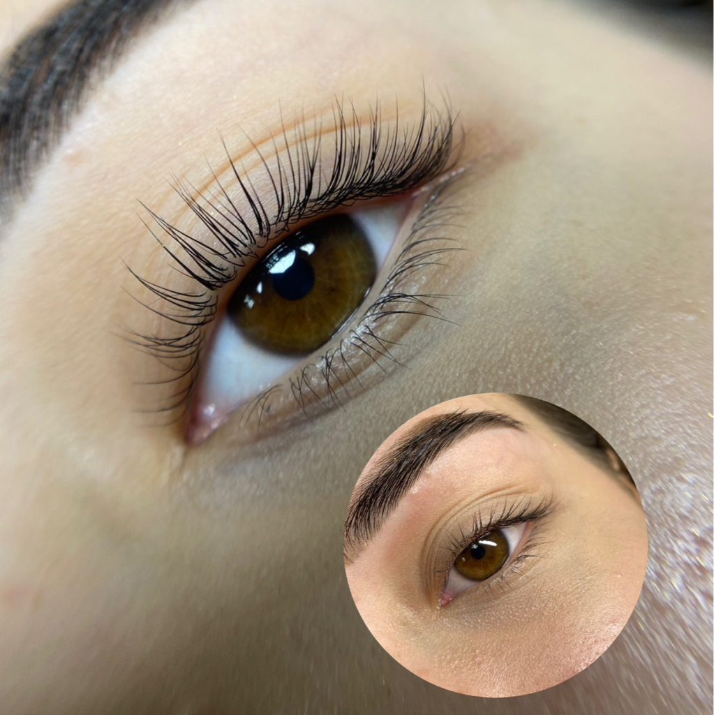 Ламинирование ресниц + протеиновая реконструкция волосков