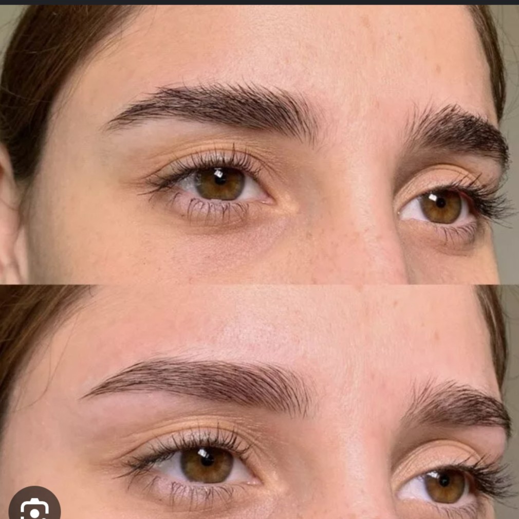 Женское прореживание бровей